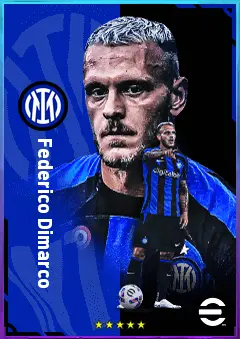 Federico Dimarco eFootball 2026 player card, 80 OVR LB