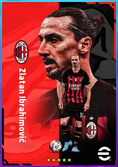 Zlatan Ibrahimović eFootball 2026 player card, 82 OVR CF