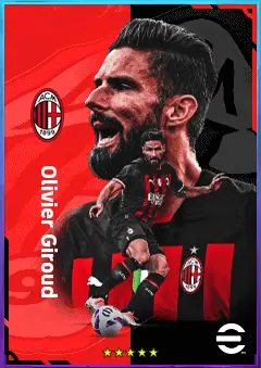 Olivier Giroud eFootball 2026 player card, 81 OVR CF