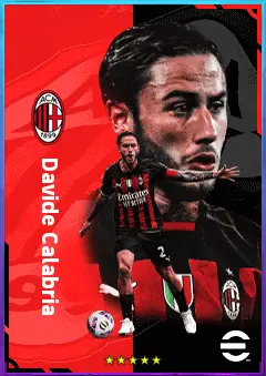 Davide Calabria eFootball 2026 player card, 81 OVR RB