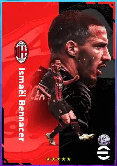 Ismaël Bennacer eFootball 2026 player card, 82 OVR DMF