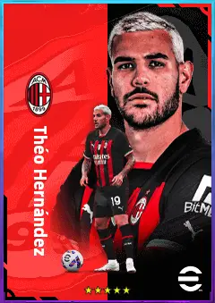 Théo Hernández eFootball 2026 player card, 84 OVR LB