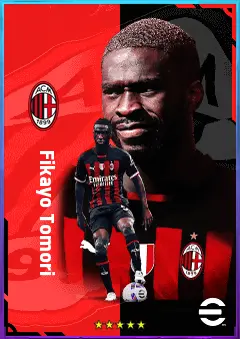Fikayo Tomori eFootball 2026 player card, 83 OVR CB