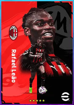 Rafael Leão eFootball 2026 player card, 84 OVR LWF
