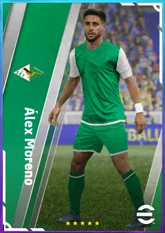 Álex Moreno eFootball 2026 player card, 78 OVR LB