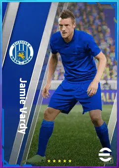 Jamie Vardy eFootball 2026 player card, 82 OVR CF