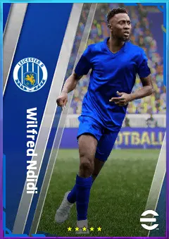 Wilfred Ndidi eFootball 2026 player card, 82 OVR DMF
