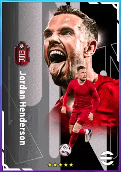 Jordan Henderson eFootball 2026 player card, 83 OVR CMF