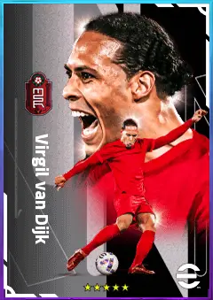 Virgil van Dijk eFootball 2026 player card, 86 OVR CB