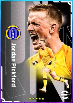 Jordan Pickford eFootball 2026 player card, 81 OVR GK