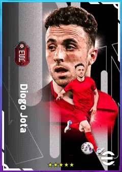 Diogo Jota eFootball 2026 player card, 84 OVR CF