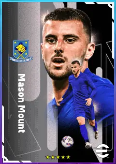 Mason Mount eFootball 2026 player card, 85 OVR AMF