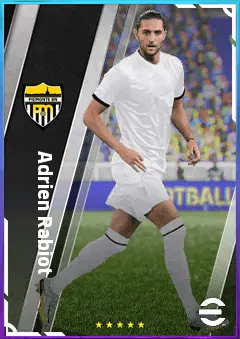 Adrien Rabiot eFootball 2026 player card, 82 OVR CMF