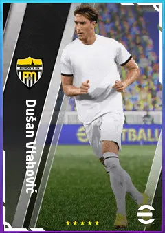 Dušan Vlahović eFootball 2026 player card, 85 OVR CF