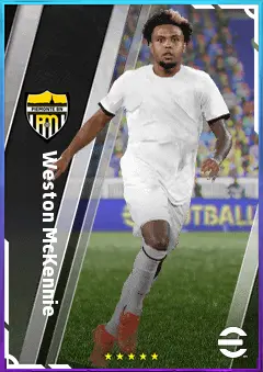 Weston McKennie eFootball 2026 player card, 81 OVR CMF