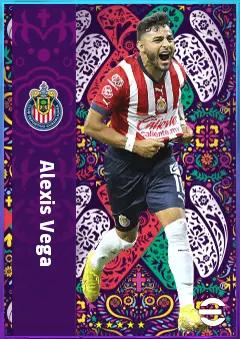 Alexis Vega eFootball 2026 player card, 78 OVR LWF