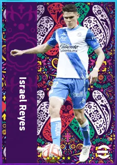 Israel Reyes eFootball 2026 player card, 77 OVR CB