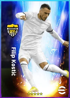 Filip Kostić eFootball 2026 player card, 82 OVR LMF