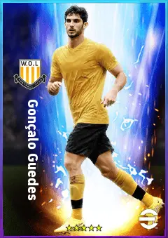 Gonçalo Guedes eFootball 2026 player card, 82 OVR CF