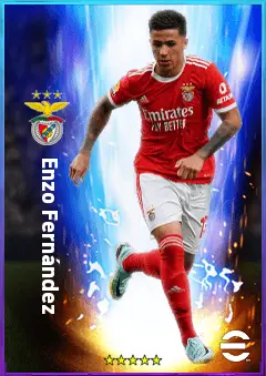Enzo Fernández eFootball 2026 player card, 80 OVR CMF