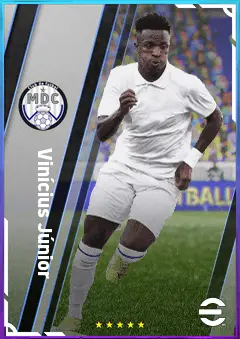 Vinícius Júnior eFootball 2026 player card, 86 OVR LWF