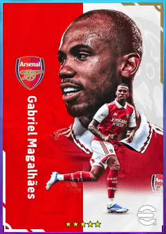 Gabriel Magalhães eFootball 2026 player card, 83 OVR CB