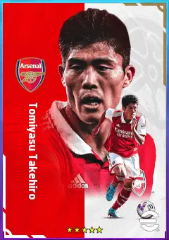 Tomiyasu Takehiro eFootball 2026 player card, 81 OVR RB
