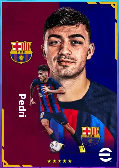 Pedri eFootball 2026 player card, 84 OVR CMF