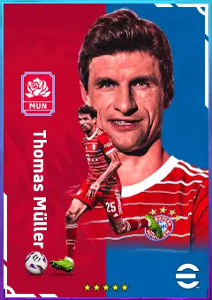 Thomas Müller eFootball 2026 player card, 84 OVR SS