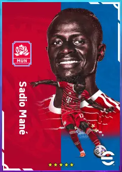 Sadio Mané eFootball 2026 player card, 85 OVR LWF