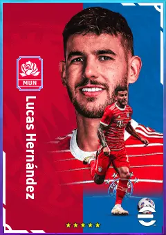 Lucas Hernández eFootball 2026 player card, 85 OVR CB