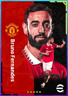 Bruno Fernandes eFootball 2026 player card, 84 OVR AMF