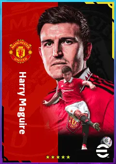 Harry Maguire eFootball 2026 player card, 81 OVR CB