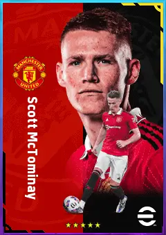 Scott McTominay eFootball 2026 player card, 80 OVR DMF