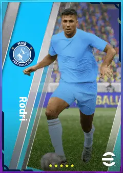 Rodri eFootball 2026 player card, 85 OVR DMF