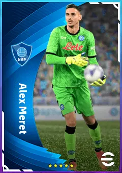 Alex Meret eFootball 2026 player card, 80 OVR GK