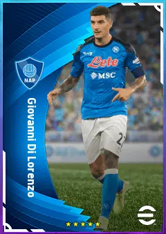 Giovanni Di Lorenzo eFootball 2026 player card, 81 OVR RB