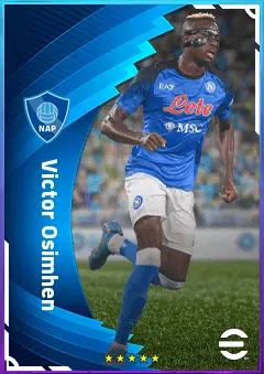 Victor Osimhen eFootball 2026 player card, 83 OVR CF