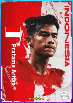 Pratama Arhan eFootball 2026 player card, 70 OVR LB
