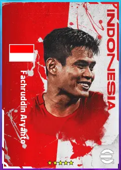 Fachruddin Aryanto eFootball 2026 player card, 69 OVR CB