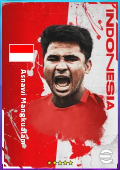 Asnawi Mangkualam eFootball 2026 player card, 66 OVR RB