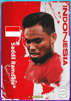 Saddil Ramdani eFootball 2026 player card, 68 OVR LMF