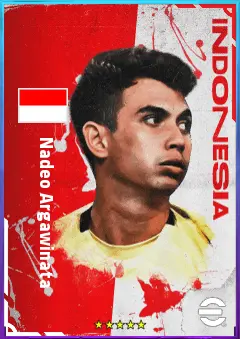 Nadeo Argawinata eFootball 2026 player card, 70 OVR GK