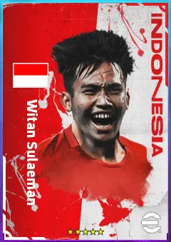 Witan Sulaeman eFootball 2026 player card, 69 OVR RMF