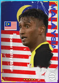 Syamer Kutty Abba eFootball 2026 player card, 67 OVR DMF