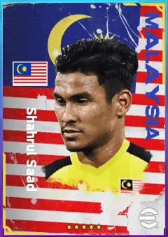 Shahrul Saad eFootball 2026 player card, 68 OVR CB