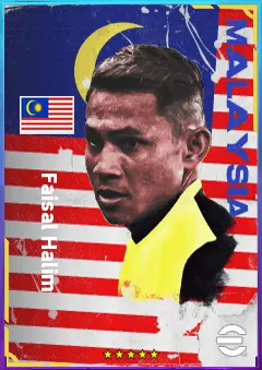 Faisal Halim eFootball 2026 player card, 68 OVR LMF