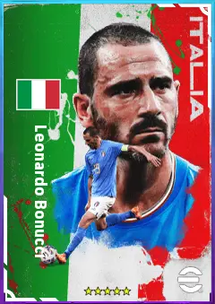 Leonardo Bonucci eFootball 2026 player card, 82 OVR CB