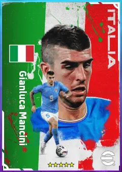 Gianluca Mancini eFootball 2026 player card, 82 OVR CB