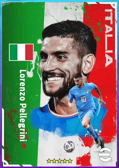 Lorenzo Pellegrini eFootball 2026 player card, 83 OVR AMF